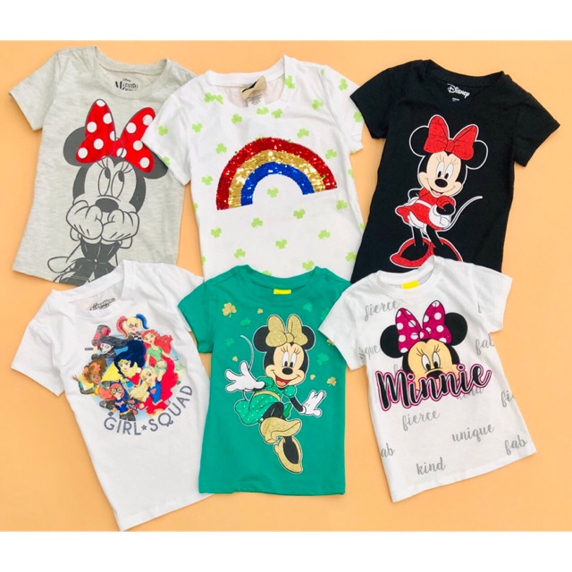 Combo áo thun cotton cho bé gái