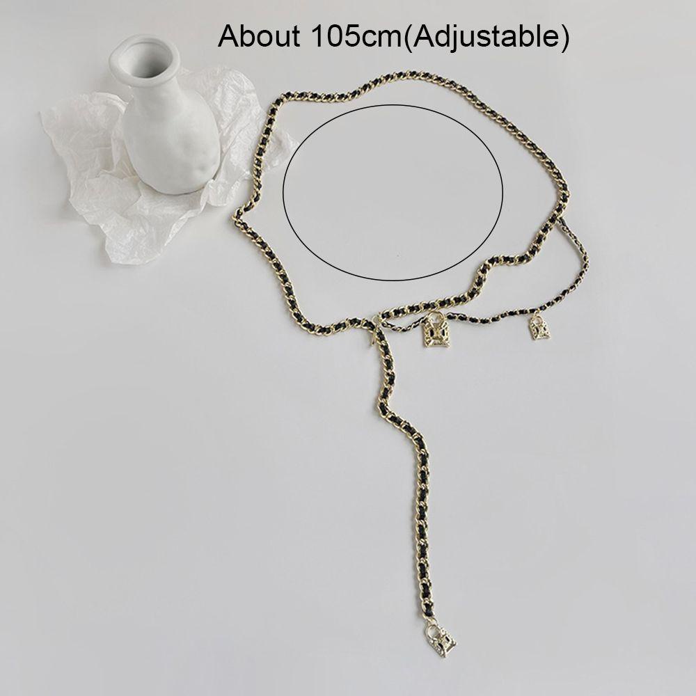 Dây Xích Kim Loại Đeo Thắt Lưng Có Thể Điều Chỉnh Trang Trí Áo Khoác Thời Trang Cho Nữ