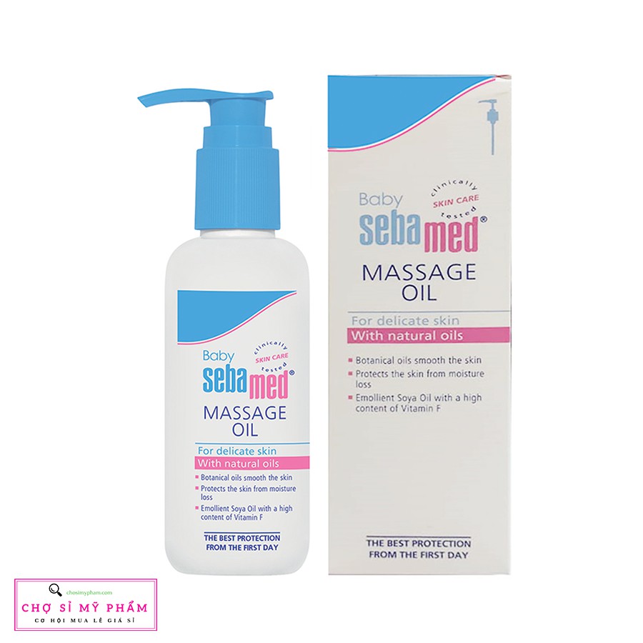 Dầu massage đa năng cho bé Sebamed pH5.5 Baby Soomthing Massage Oil 150ml