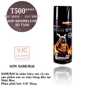 Chai sơn xịt sơn xe máy cao cấp samurai sơn khameleon 3d mã t500* dung tích 400 ml