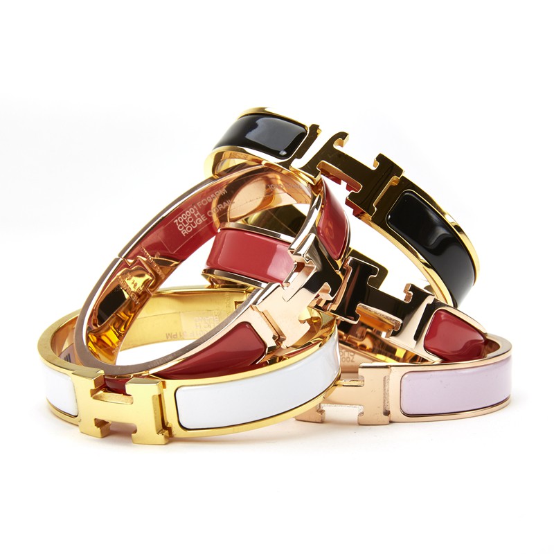 Vòng tay khóa hình chữ H Hermes