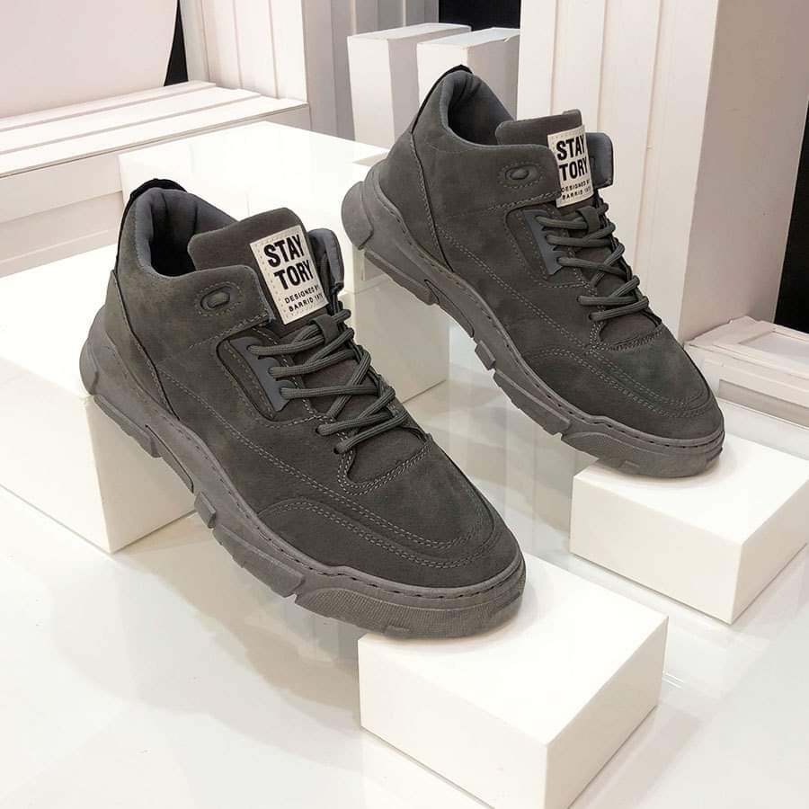 Giày Sneaker Nam ⚜️Bệu Store⚜️ Giày Nam Da Lộn Cổ Lửng [ Hàng Độc Nhập Khẩu] Cao Cấp Phong Cách Hàn Quốc