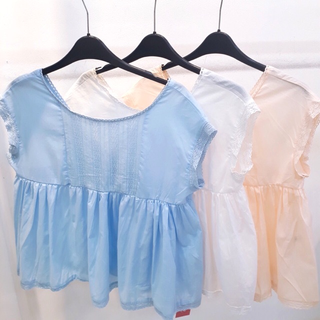 Áo babydoll phối ren