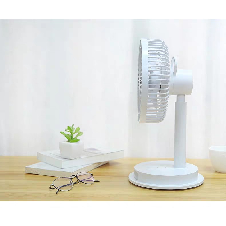 QUẠT SẠC TÍCH ĐIỆN KÈM ĐÈN LED SIÊU MÁT DP 7627  - LOẠI LỚN