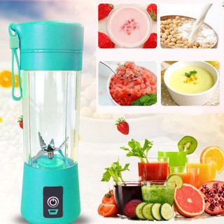 Máy Xay Sinh Tố Cầm Tay Mini Sạc Pin Tích Điện - Loại 6 Lưỡi Dao Cao Cấp