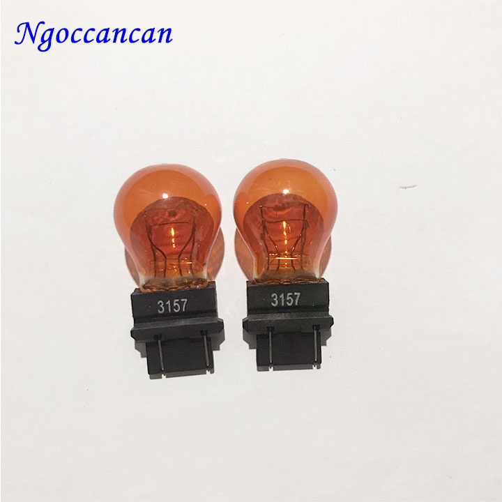 Bộ 2 Bóng xi nhan ô tô chân cắm 12v 21w 2 tóc ( mã 3157)