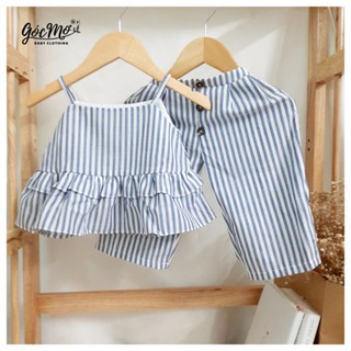 Bộ đồ 2 dây bé gái bèo 2 tầng_Set đồ cho bé gái từ 10kg - 28kg