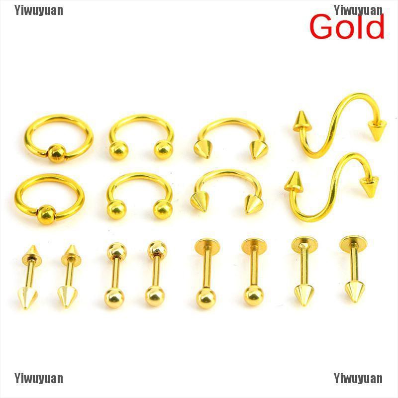 Bộ 16 Món Đồ Thời Trang Cá Tính Bằng Inox