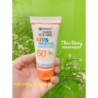 Kem chống nắng Garnier Spf 30-50 cho người lớn và bé
