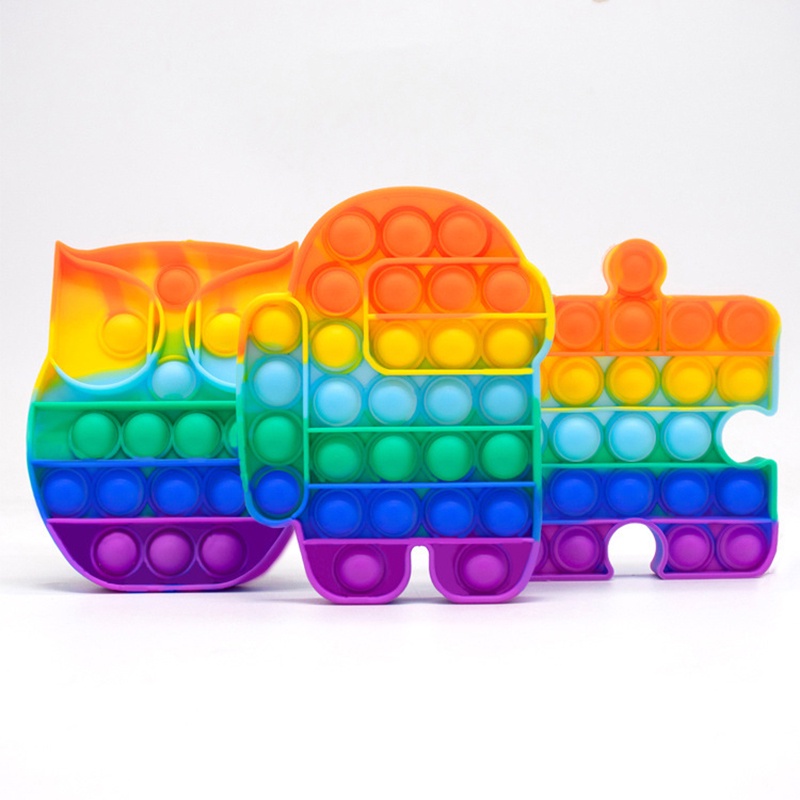 Đồ chơi bóp bong bóng giảm căng thẳng nhiều màu sắc hình dạng tùy chọn không gây ồn dành cho trẻ em