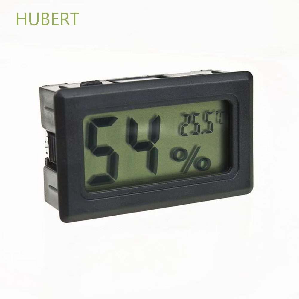 1 máy đo nhiệt độ độ ẩm màn hình LCD màu đen