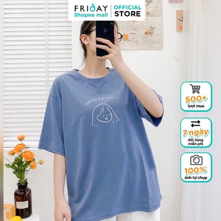 Áo phông cho chữ hoạ tiết cô gái You're Loved 1CB420P Friday