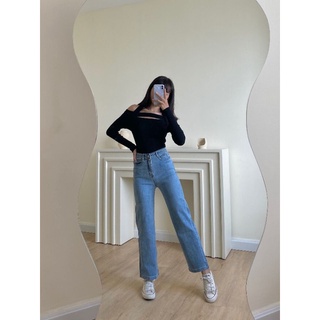 Quần Jeans Ống Suông - Ảnh Thật