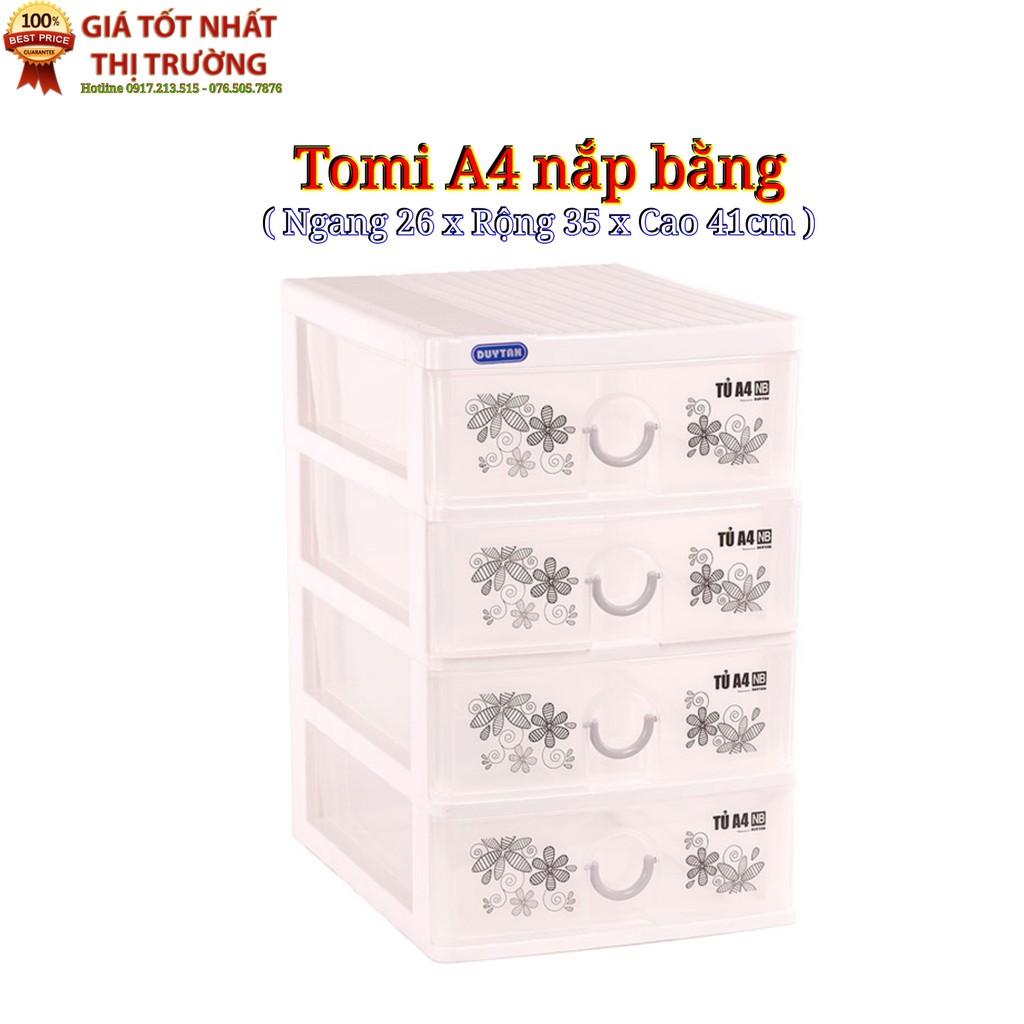 Tủ nhựa duy tân Tomi A4 - nhiều ngăn