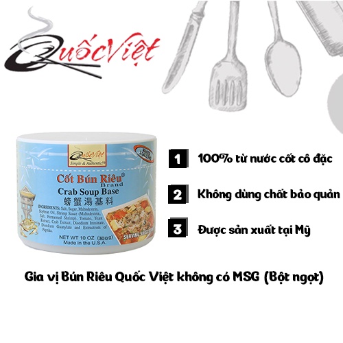 Gia Vị Nấu Bún Riêu Cốt Quốc Việt 300g - Nhập Khẩu USA