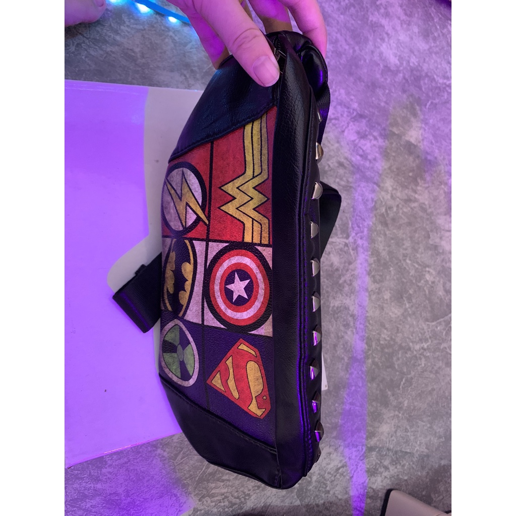 [Túi thời trang nam nữ đeo bụng] [Túi đeo unisex đeo chéo bao tử thời trang du lịch captain siêu anh hùng] | BigBuy360 - bigbuy360.vn