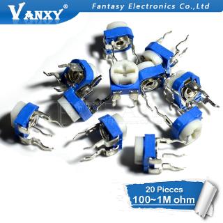 Set 20 Chiết Áp RM065 RM-065 100 500 1K 2K 5K 10K 20K 50K 100K 200K 500K 1M ohm Chuyên Dụng