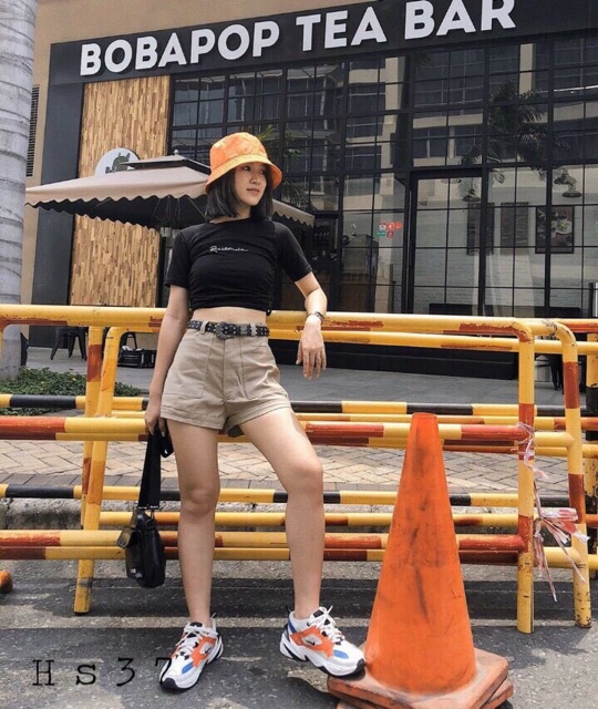 Áo crotop dây rút 2 bên hông tay ngắn