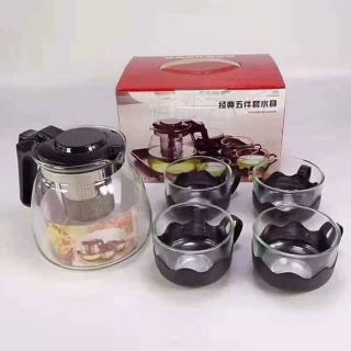 Bộ ấm pha trà thủy tinh cao cấp