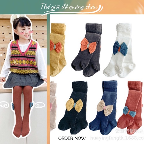 Quần tất len bé gái - Quần tất len hàng Quảng Châu - Phù hợp với các loại váy (QTL1)