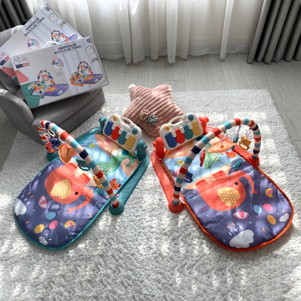 [Hàng chính hãng Umoo]Thảm nhạc cho bé, trẻ sơ sinh nằm chơi, vận động Baby Gym Mat