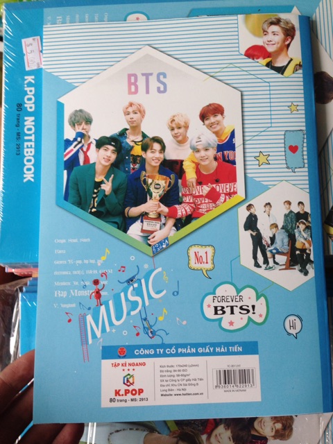 Tập kẻ ngang BTS 80T kpop