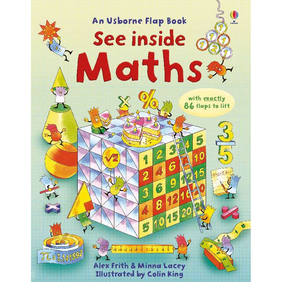 Sách Usborne - tương tác lật mở See inside Maths