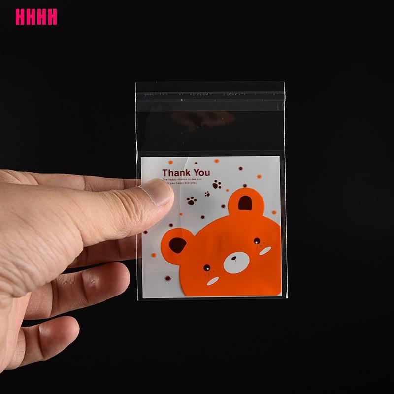 Set 100 túi bóng kính đựng bánh kẹo trang trí tiện dụng