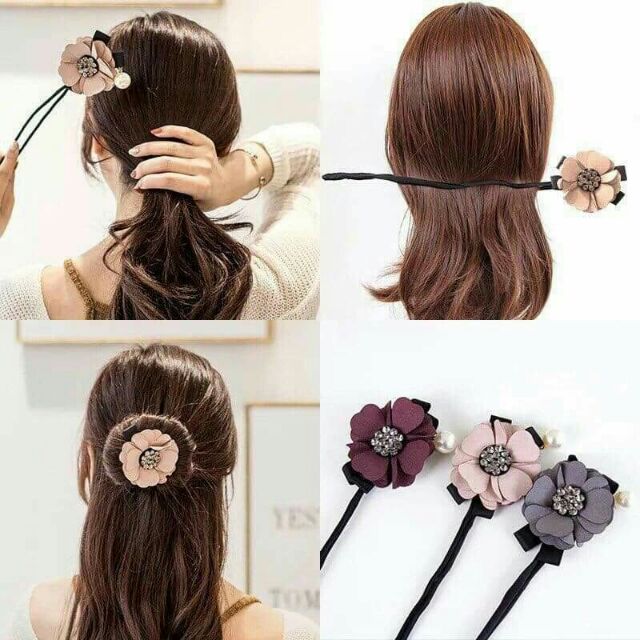 Dụng cụ búi tóc đính hoa