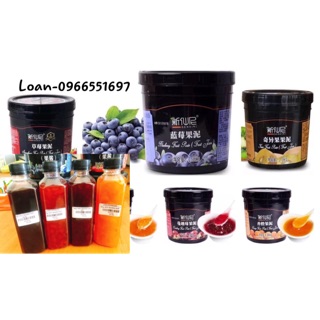 [HÀNG CHÍNH HÃNG] 400gr MỨT SENSINI ĐÀO, DÂU TÂY, VIỆT QUẤT, XOÀI được triết ra từ hộp 1,36kg ( có video)