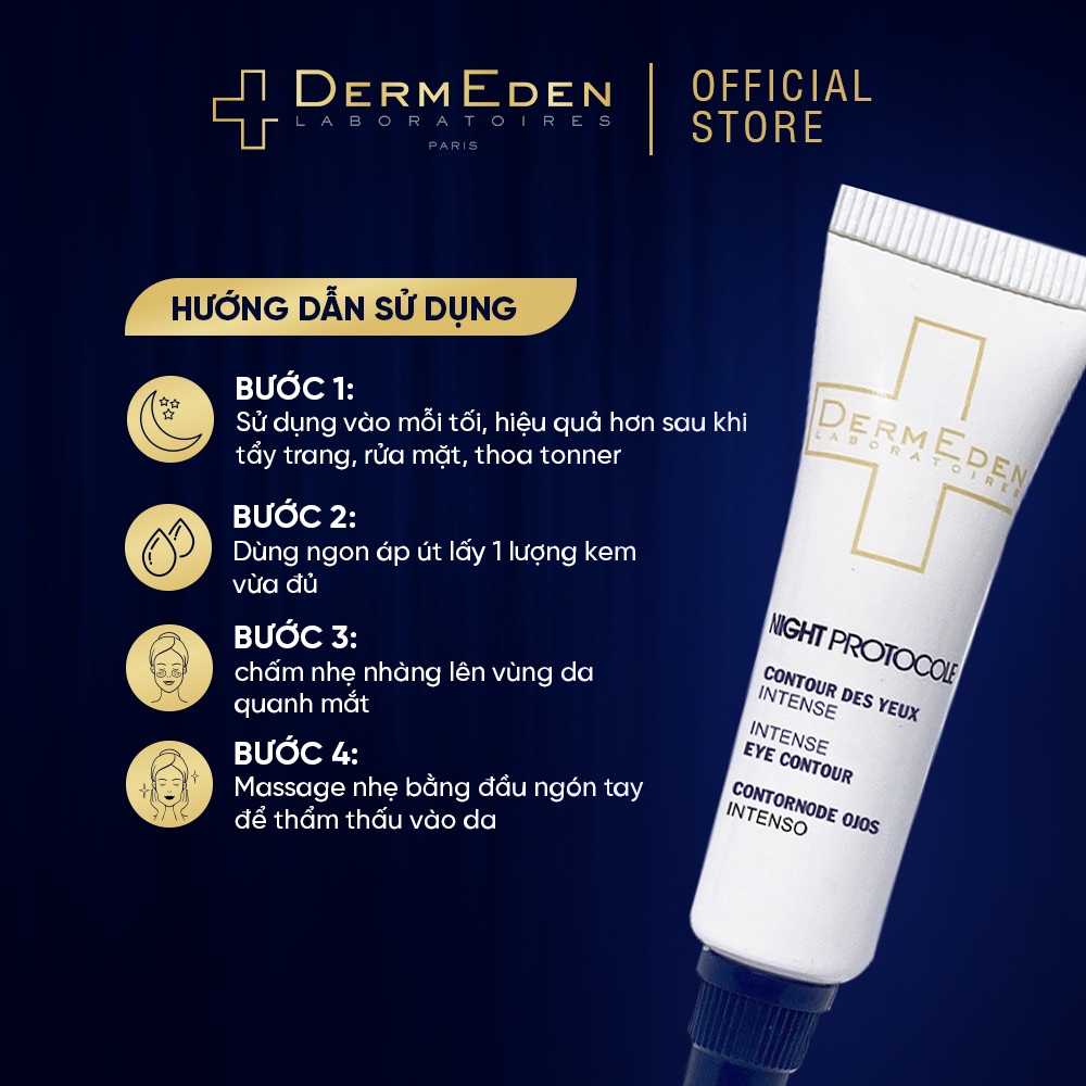 Chăm sóc da ban đêm chống lão hóa DERMEDEN Night Protocole Retinol 1% + Niacinamide 5% + HA 1%