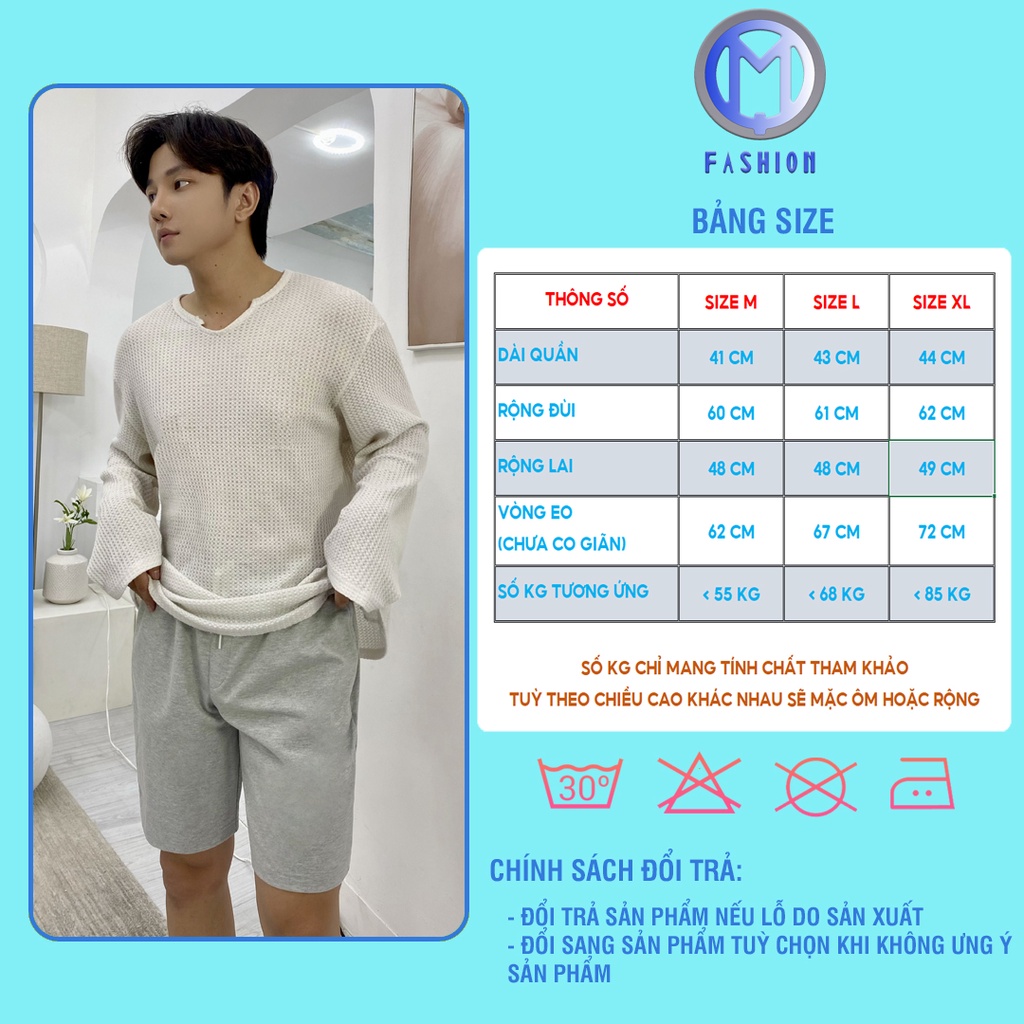 Quần short thun nam thể thao đi biển cao cấp nhiều màu trẻ trung M Fashion QS02