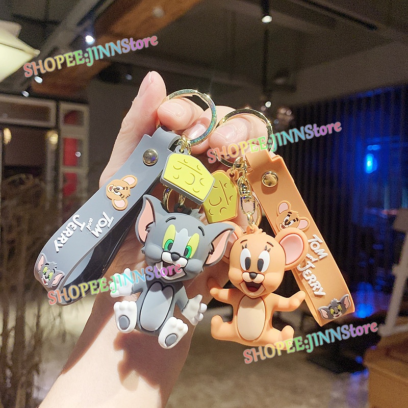 Móc khóa hình búp bê hoạt hình Tom and Jerry dễ thương