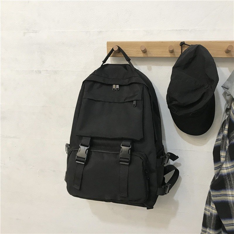 [TẶNG MÓC DÁN]  Balo Ulzzang Basic Nam, Nữ, Balo Chống Thấm Nước