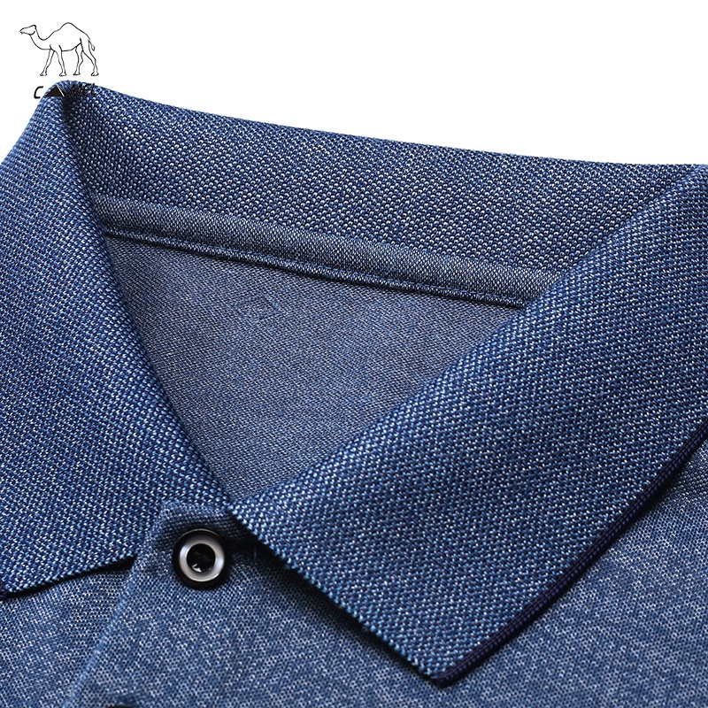 Áo thun polo tay dài màu trơn thời trang thu đông cho nam