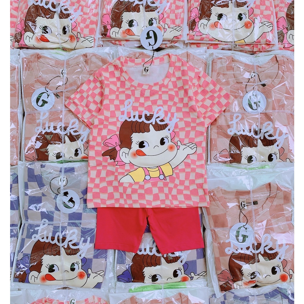 Lyvyshop - (Hàng đẹp) Bộ quần áo bé gái siêu dễ thương từ 09-28kg