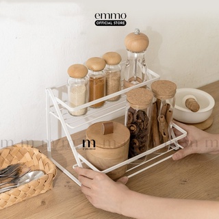 Kệ đa năng 2 tầng, kệ đựng gia vị nhà bếp emmo - shellis