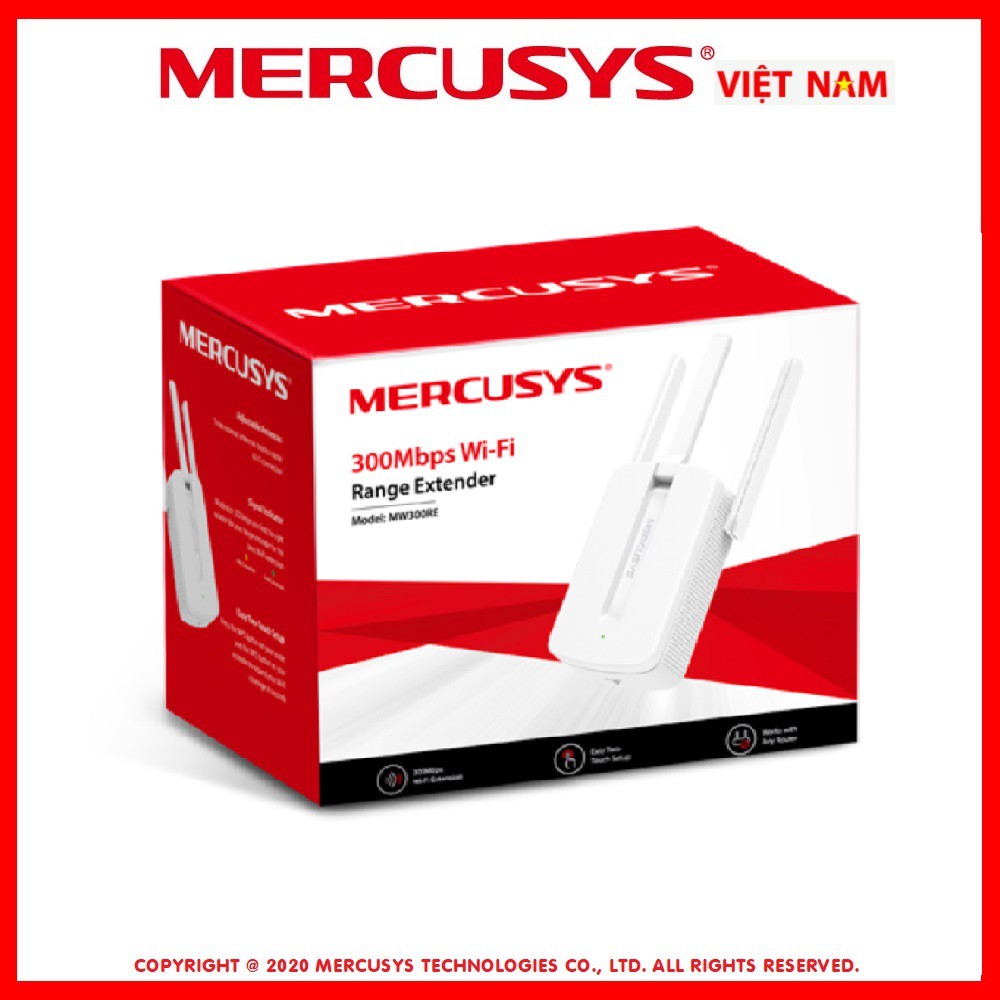 Bộ Mở Rộng Sóng Wi-Fi Tốc Độ 300Mbps Mercusys MW 300RE