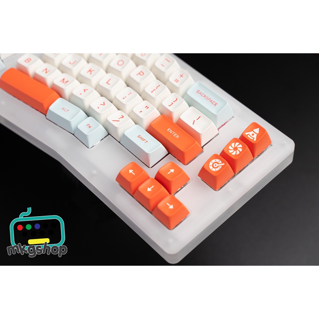 Keycap SA Salmon kiểu in doubleshot, SA profile, 172 nút bàn phím cơ