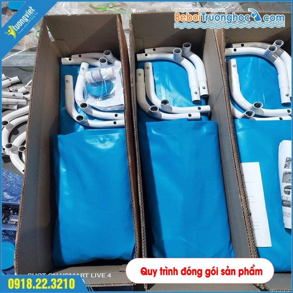 Bể Bơi Mini Lắp Ghép Di Động KT: 4mx3.1mx0.8m - Ý Tưởng Việt