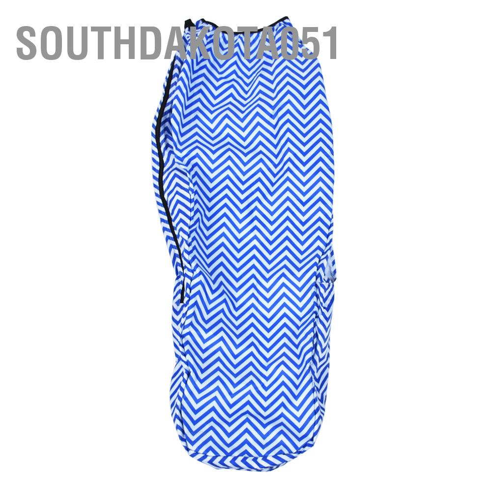 Hàng Sẵn Cover túi đựng gậy golf che mưa chống nước bọc túi hàng không golf tiện lợi Sọc trắng xanh【Southdakota051】