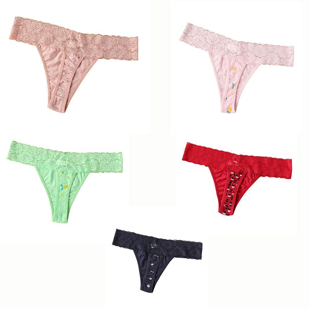 Quần Lót Ren Lưng Thấp Thoáng Khí Không Để Lại Dấu Vết Cho Nữ