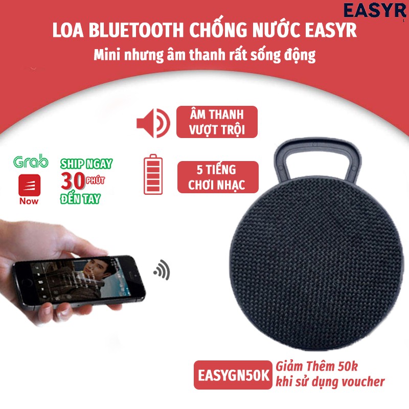 [CHỐNG NƯỚC] Loa Bluetooth Chống Nước EASYR [FREESHIP] Âm Thanh Cực Đỉnh, 5 Tiếng Chơi Nhạc, Kết Nối Bluetooth, Sạc USB