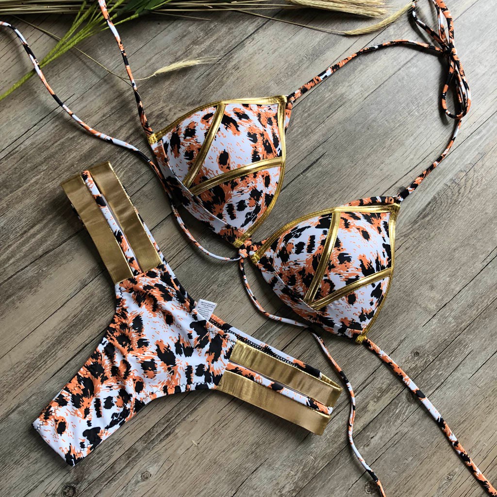 Bikini Nữ Họa Tiết Da Báo Gợi Cảm