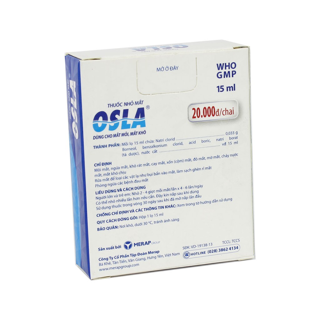 Thuốc nhỏ mắt OSLA