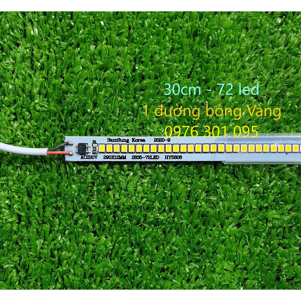 Đèn Led Thanh Điện 220v - Dài 30cm (Trắng - Vàng)