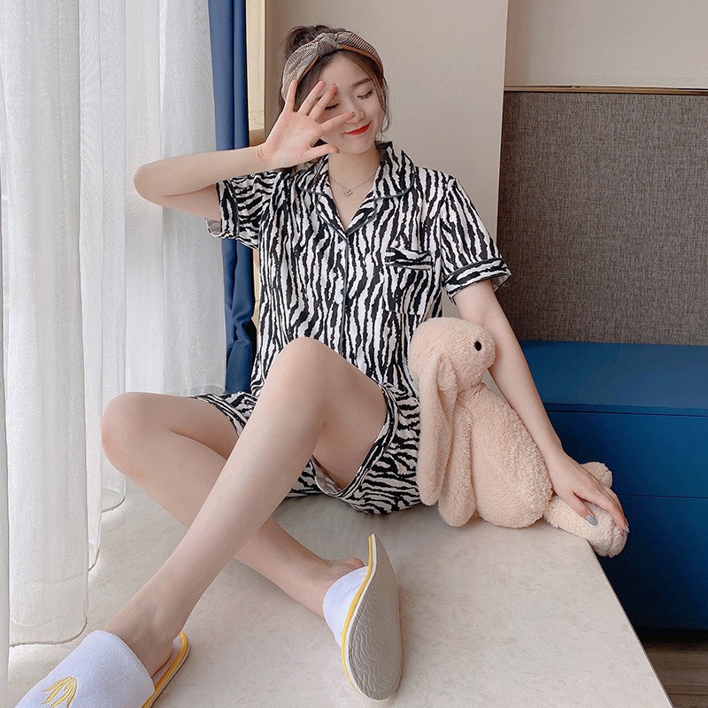 Đồ bộ nữ cotton thun cộc tay, bộ pijama cao cấp Korea nhiều họa tiết dễ thương cho mùa hè