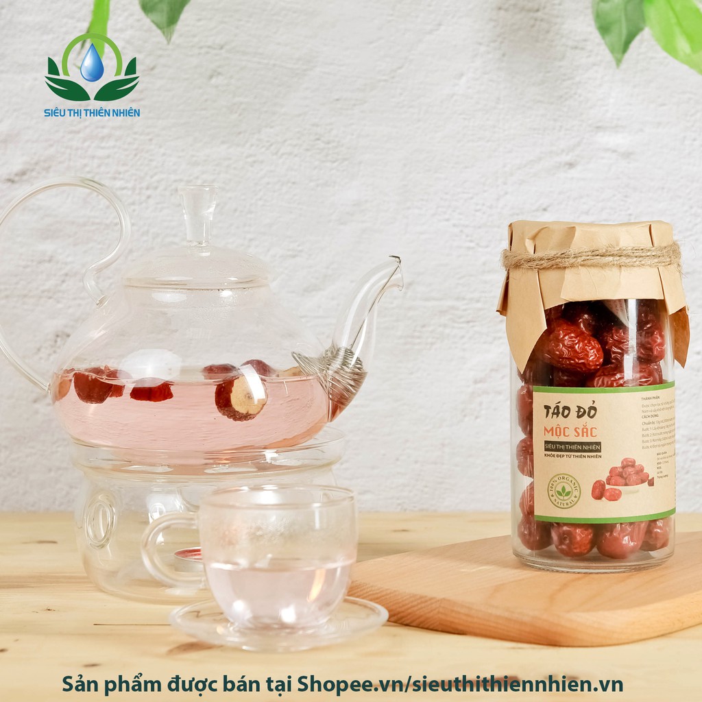 Trà táo đỏ sấy khô gói 200g Siêu Thị Thiên Nhiên