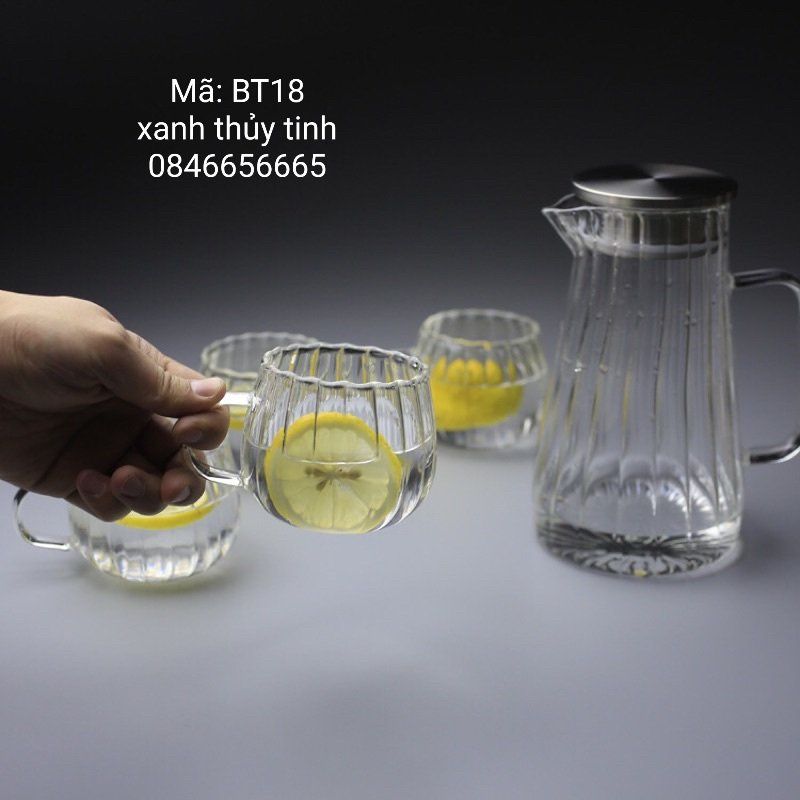 Bình thủy tinh sọc 1550ml (BT18)