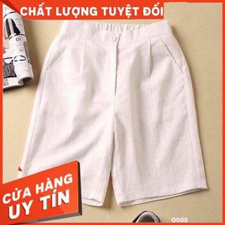 Quần Sóc Đũi Khuy Cao Cấp ( Kèm ảnh thật và Video)